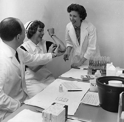 Julius Youngner and Nurses